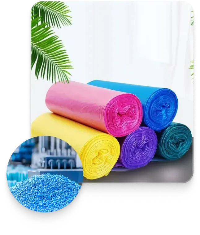 HDPE granules and the bags made from them