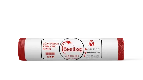 Large Size 65x80 cm — Medical Waste Bags — TSE 13819 Standards