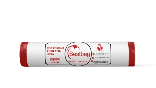 Medium Size 55x60 cm — Medical Waste Bags — TSE 13819 Standards